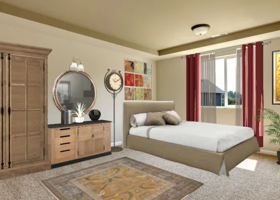 # Bedroom 1 Design Rendering
