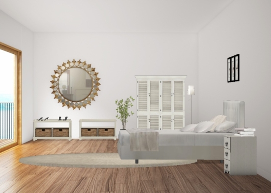 Calming bedroom Design Rendering