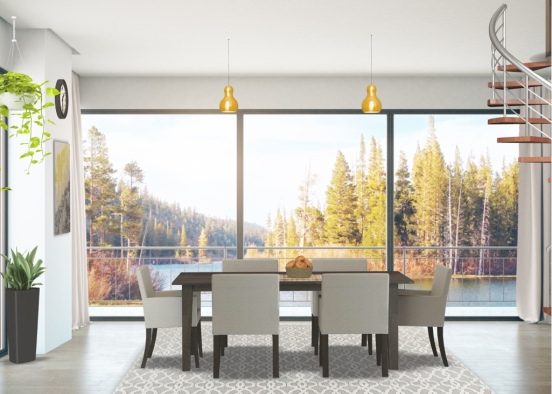 the bright dining Design Rendering