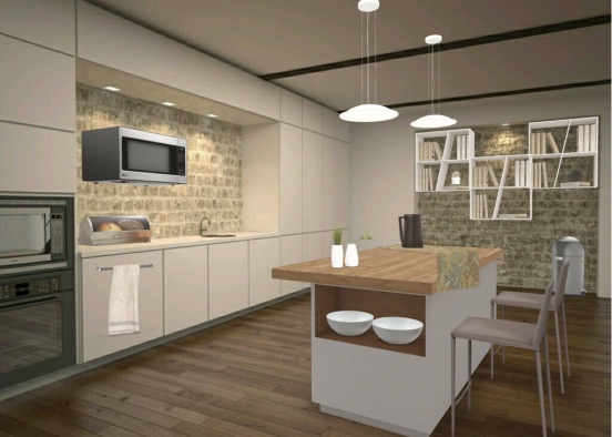 cosy kitchen  Design Rendering