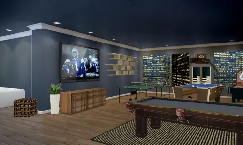 Billiards Room Design by Michelle Denise