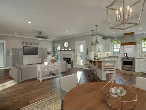 elegant farm house kitchen