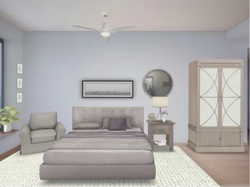 Lavender bedroom