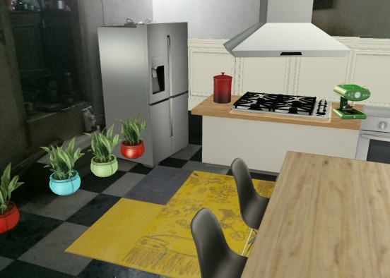 Amazing kitchen Design Rendering