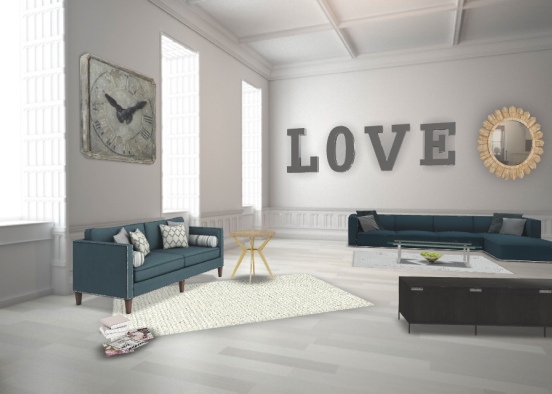 Perfect living room Design Rendering