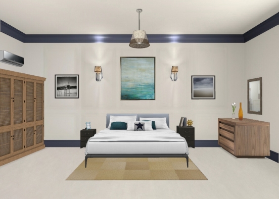 Dormitorio clásico y elegante Design Rendering