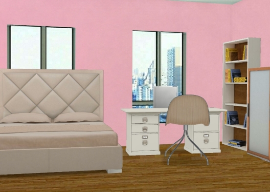 The Teen Girls Room Design Rendering