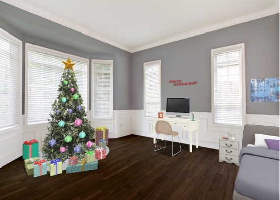 the Christmas room Design Rendering