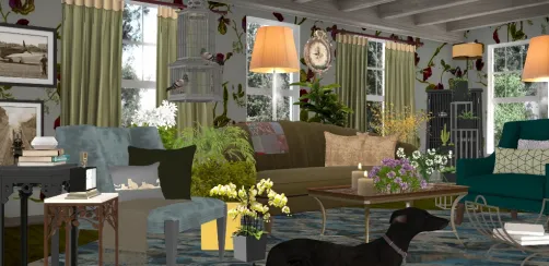 Vintage Living Room  ,God is good 🌼💮🌻