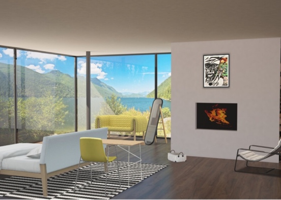 hotel room with a view Design Rendering