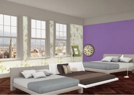 Dorm bedroom Design Rendering