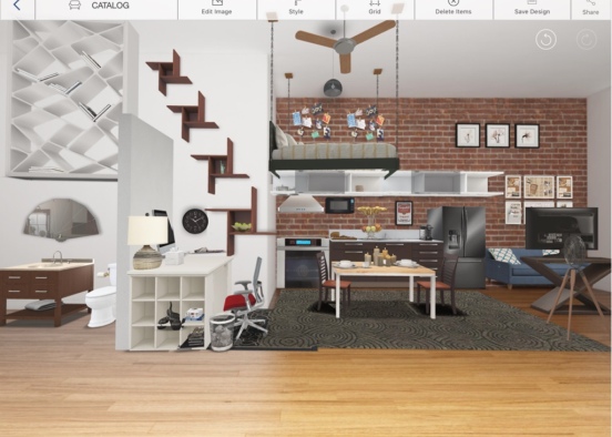 Whole house in one room Design Rendering