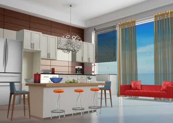 The most wonderful view for a kitchen Design Rendering