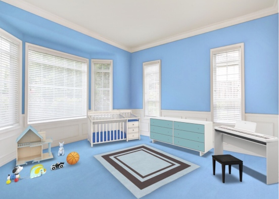 Boy nursery Design Rendering