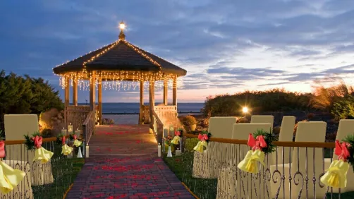 Outdoor gazebo wedding