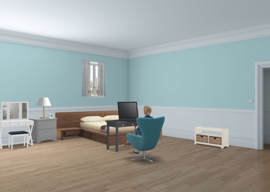 Chairity bedroom Design Rendering