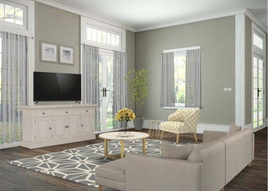 Steph's Gorgeous Living room Design Rendering
