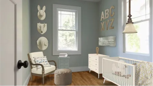 playful yet sophisticated nursery