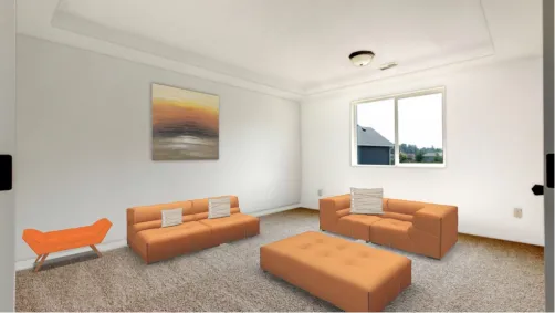 Orange 🍊 lover small sitting room