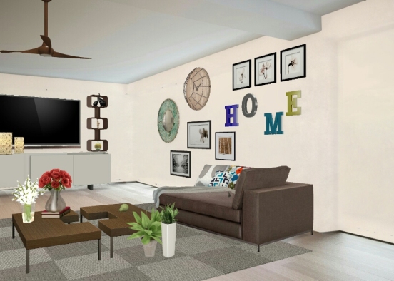 Living room#1 Design Rendering