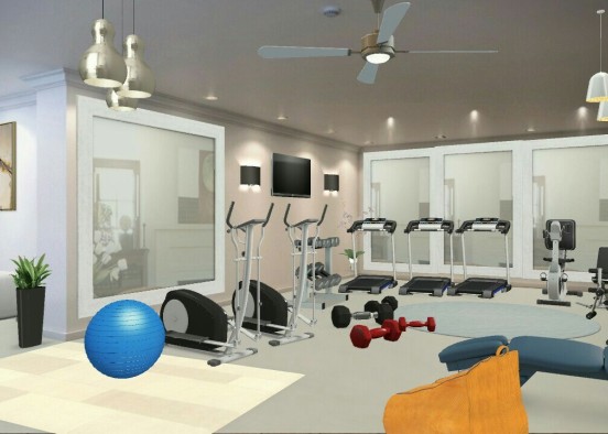 Workout place Design Rendering