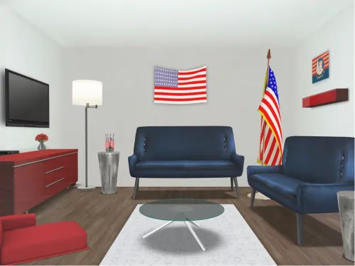 Red Blue and White!