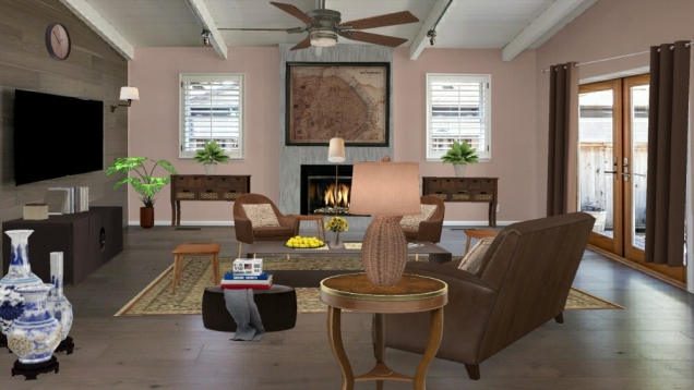 Calm and peace brown beige combination