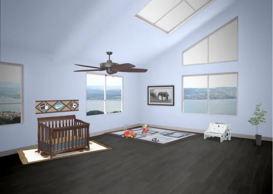 Little baby Hunter’s room  Design Rendering