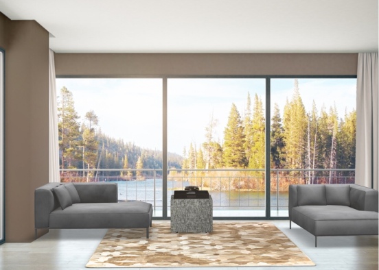forest lounge Design Rendering