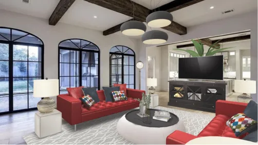 luxurious family living space 