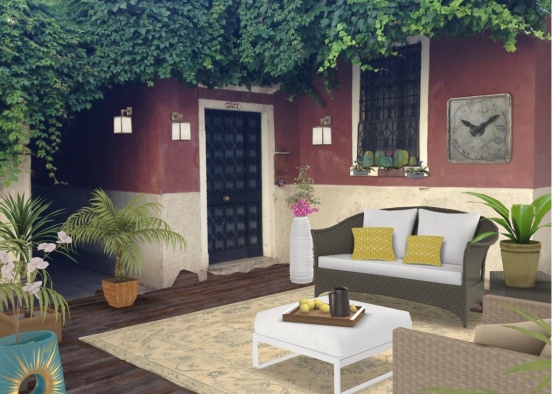 Mexico patio  Design Rendering