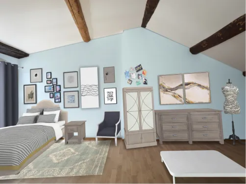 Pastel Blue Bedroom