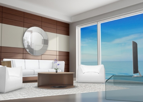 Millionaire living room Design Rendering