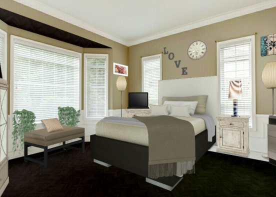Master Bedroom (No Rug) Design Rendering