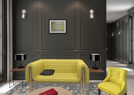 Black and yellow. Design Rendering