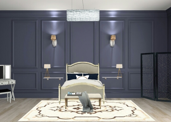 Chambre luxe Design Rendering