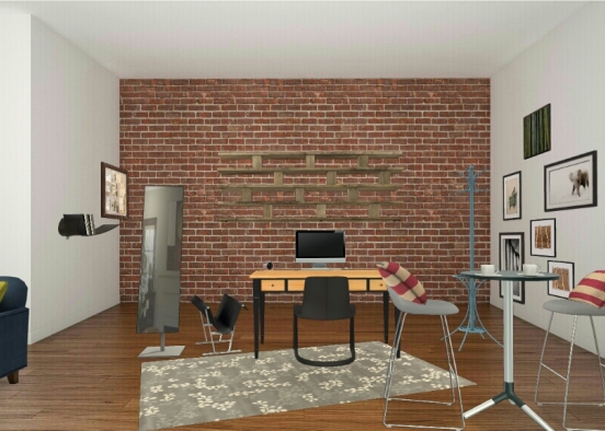 Simple Office Design Rendering