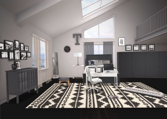 Black and white chic Design Rendering