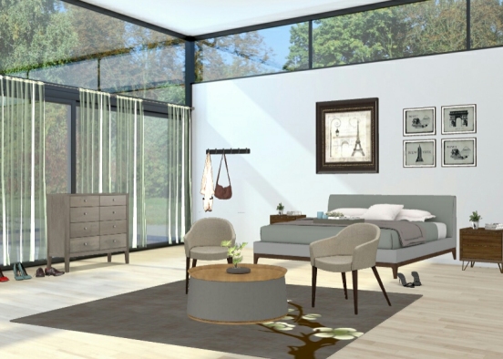 Young Woman's room Design Rendering