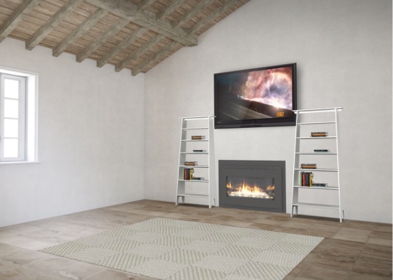 living room - final Design Rendering