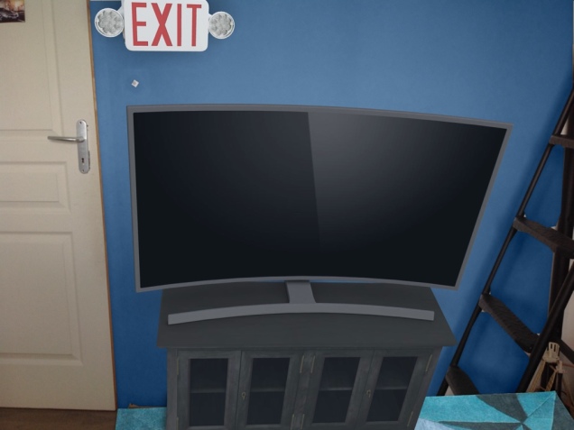 se décor est totalement penché!!