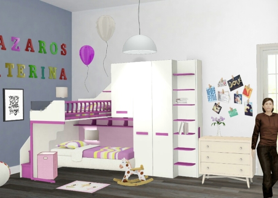Best kids bedroom Design Rendering