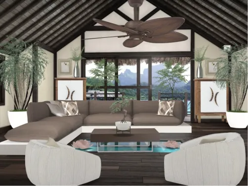 Tropical living room 