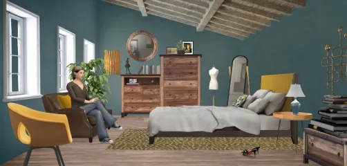 Petroil vintage Bedroom 