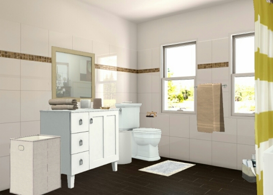 Bathroom m Design Rendering