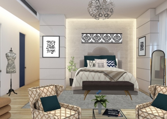 Queen bedroom! Design Rendering
