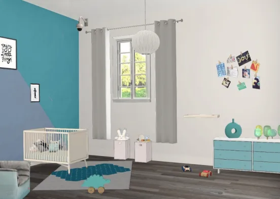 Chambre pour bébé.  👣👣👣🍼🍼🍼🍼 Design Rendering
