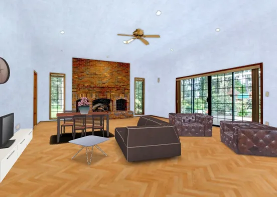 First design (Living room 1) Design Rendering