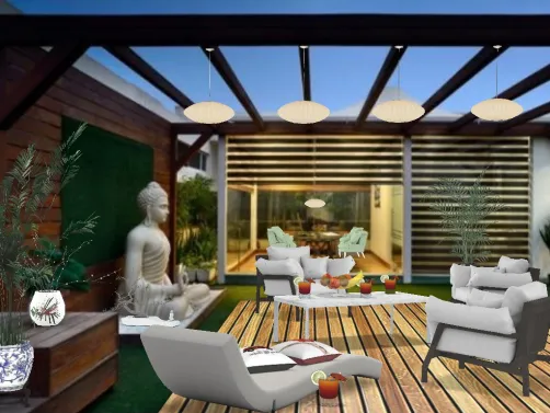 terraza estilo oriental