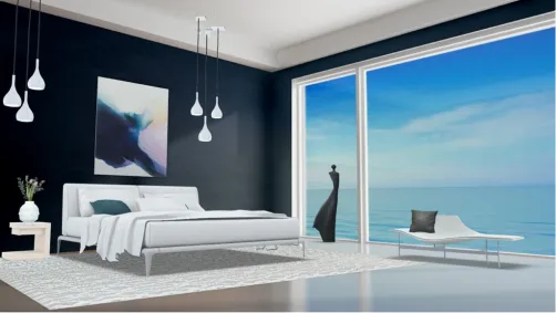 Looking Out At Sea Bedroom 